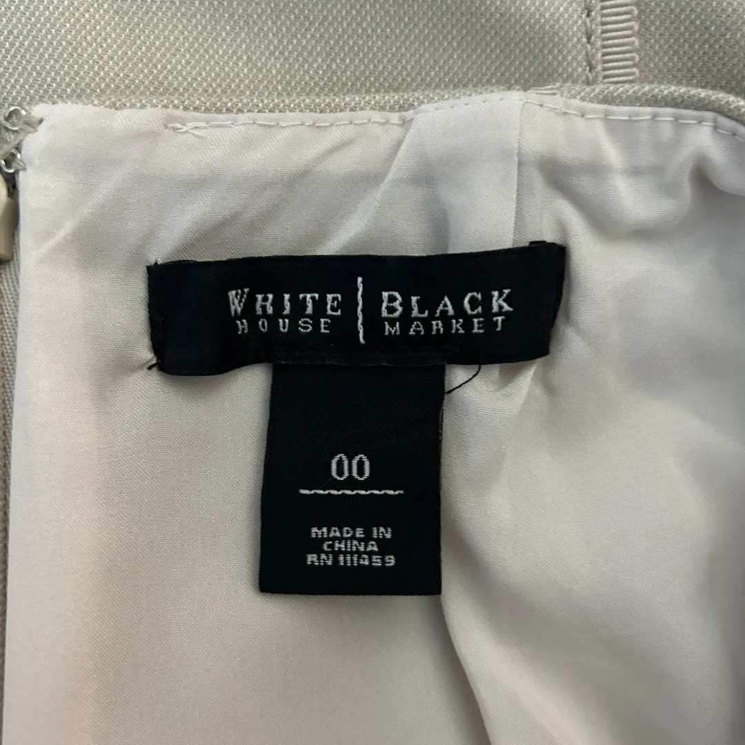 Beige Pencil Skirt Professional Wear