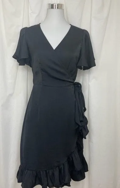 Bekkee Wrap Dress Black