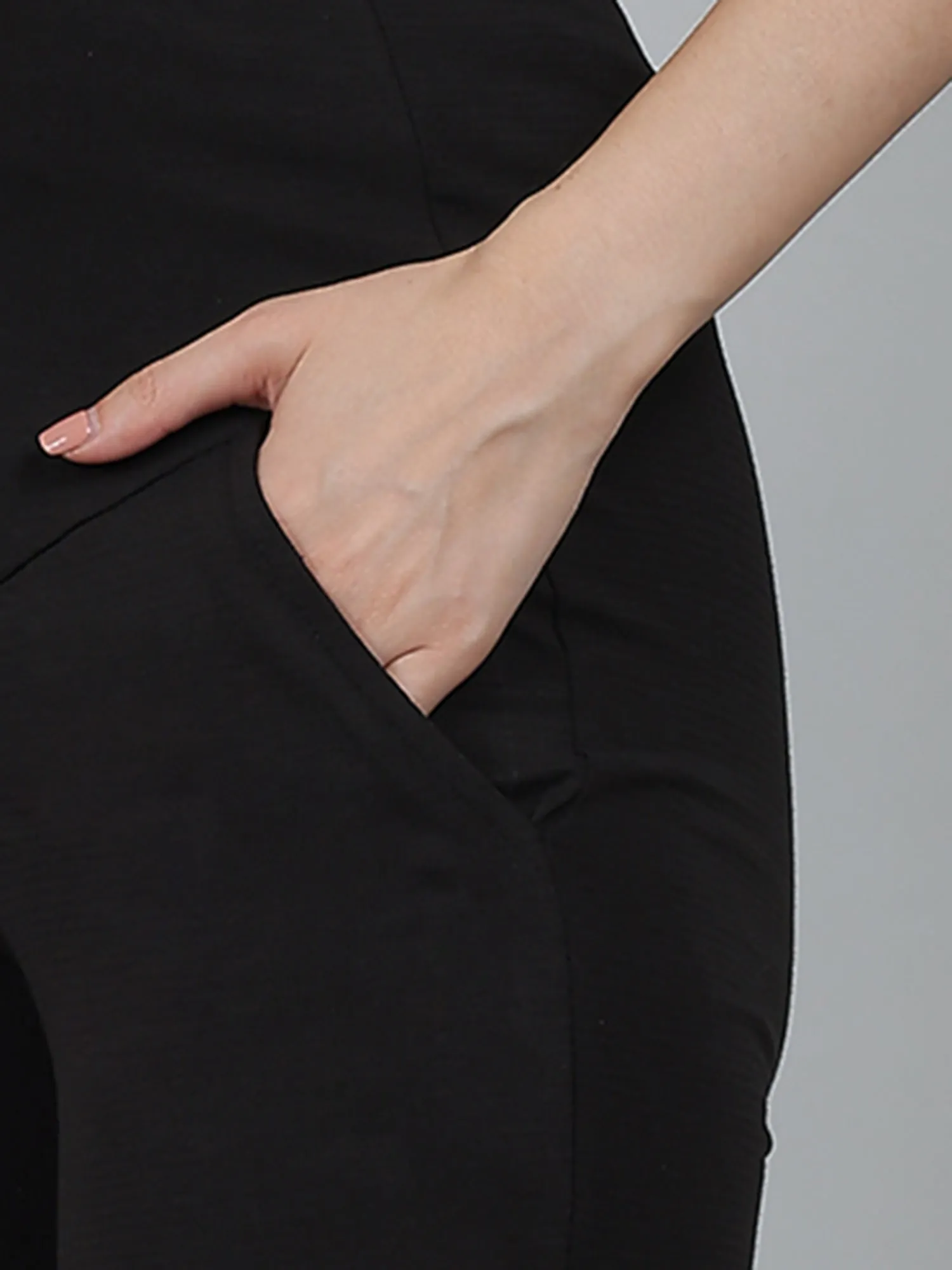 Black Supima Cotton Maternity Pants