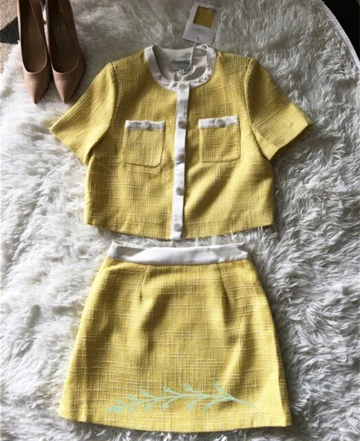 Bright Yellow Contrast Braid Dress Uniform