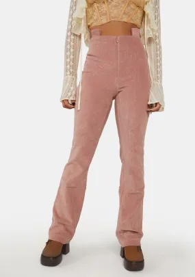 Corduroy Zip Pants