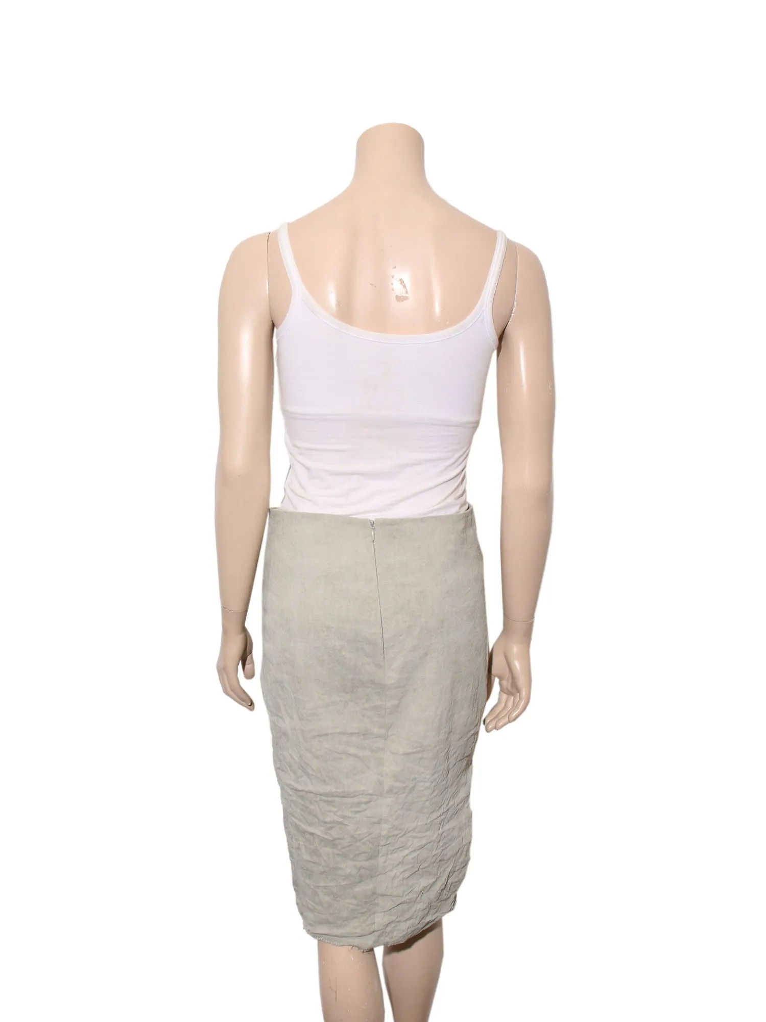 Crinkle Pencil Skirt