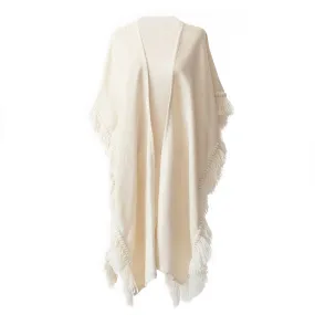 Fringed Alpaca Ruana