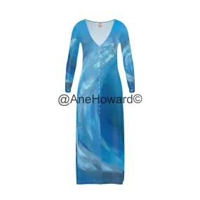 Long Cardigan Dress Wave