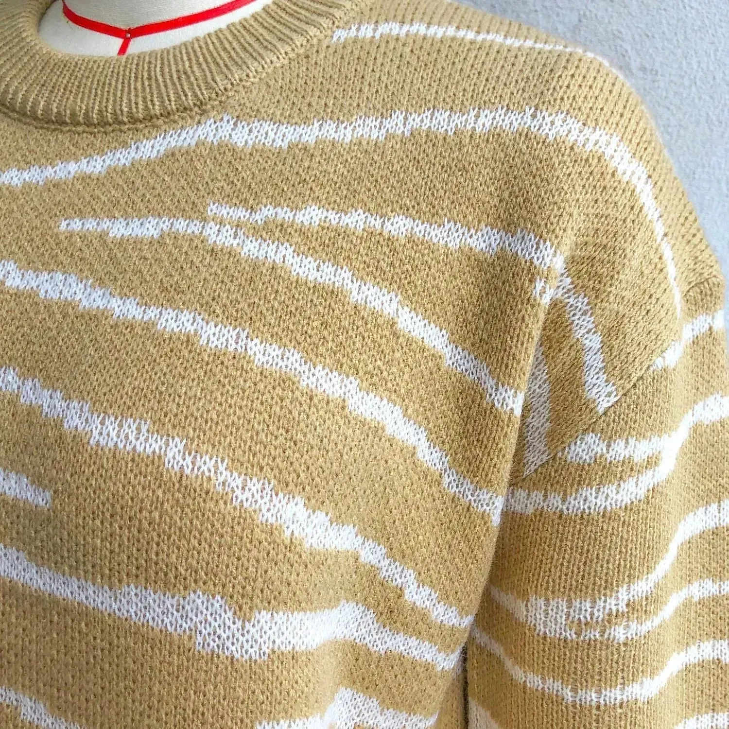 Oversized Autumn Winter Woolen Round neck Mini Sweater Dress