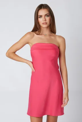 Strapless Bias Mini Dress