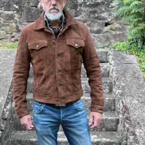 Suede Brown Leather shirt